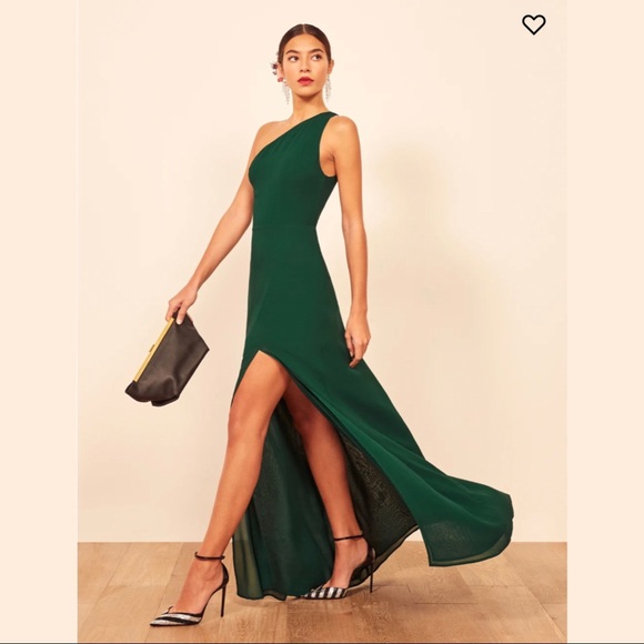 Reformation Evelyn Dress in Emerald - Picture 6 of 6